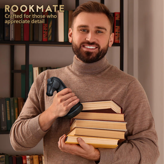Arabian Mate – Knight & Rook Bookend Set