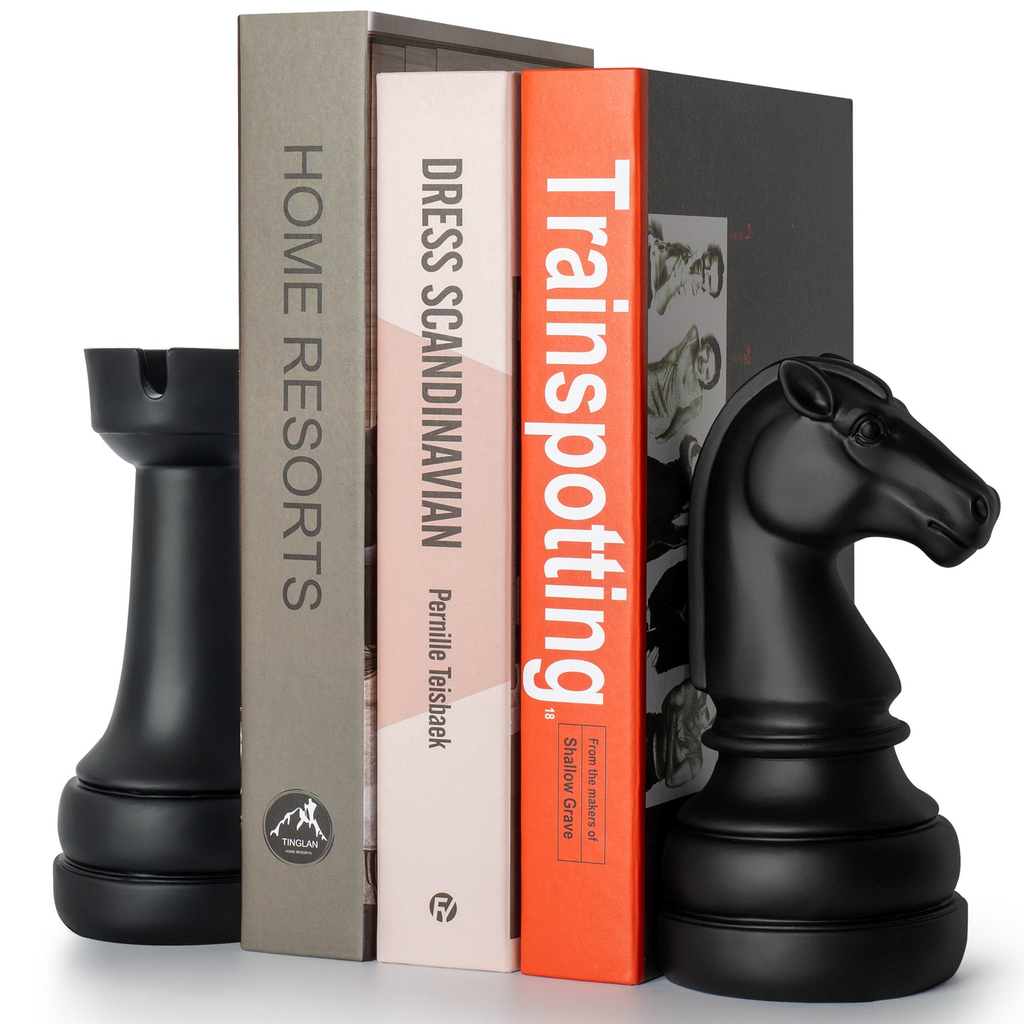 Arabian Mate – Knight & Rook Bookend Set