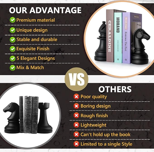 Légal’s Mate – Knight & Bishop Bookend Set