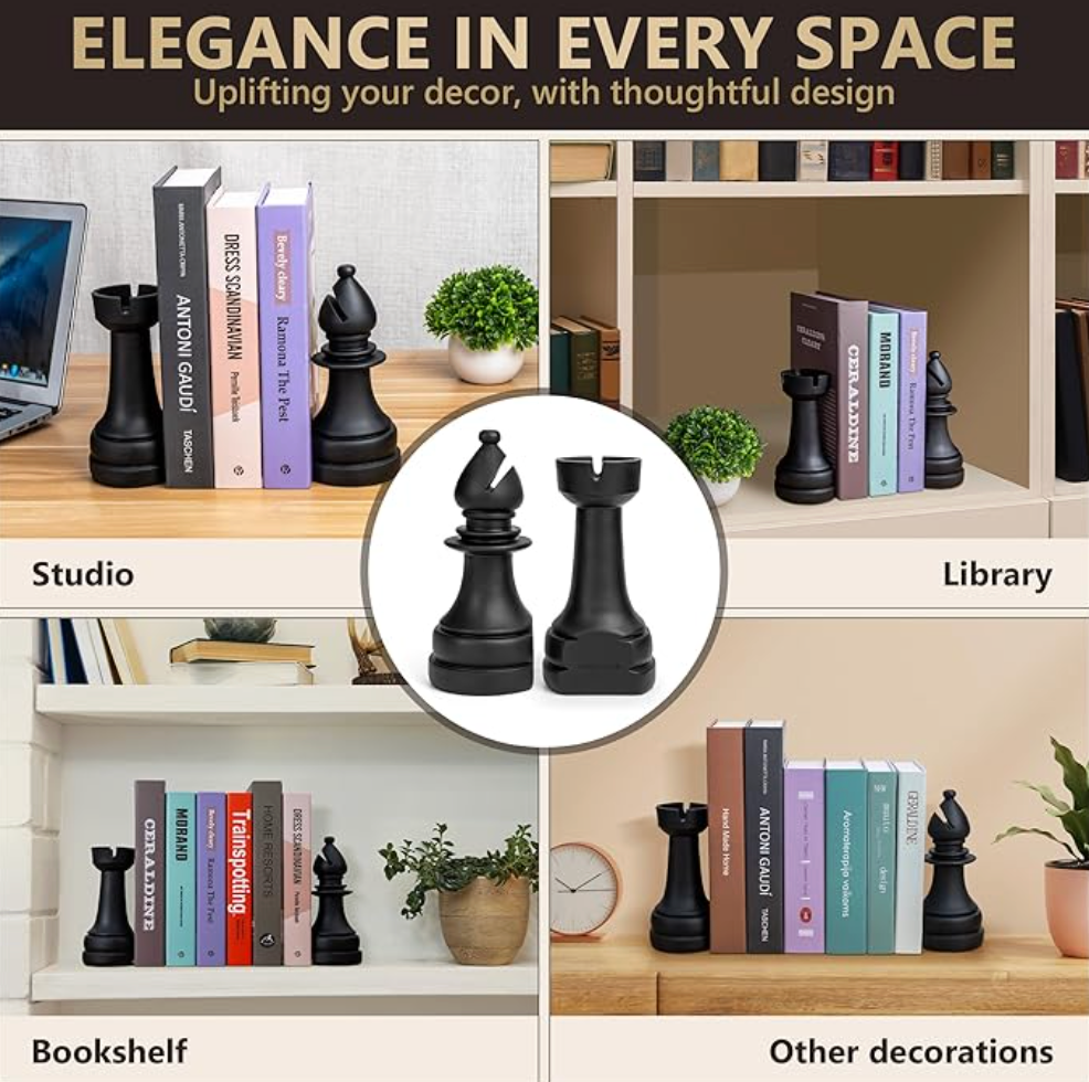 Opera Mate – Rook & Bishop Bookend Set