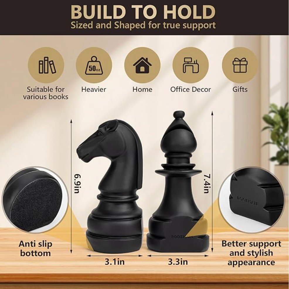 Légal’s Mate – Knight & Bishop Bookend Set