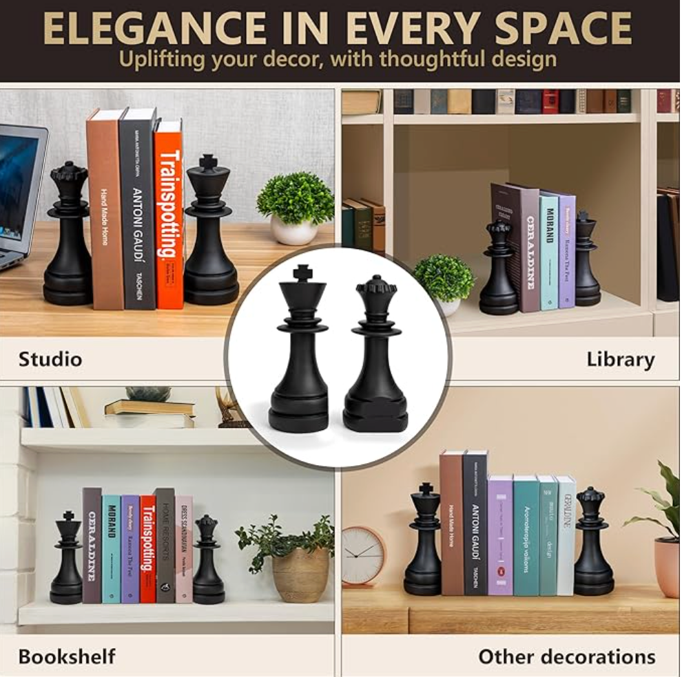 Royal Couple – King & Queen Bookend Set