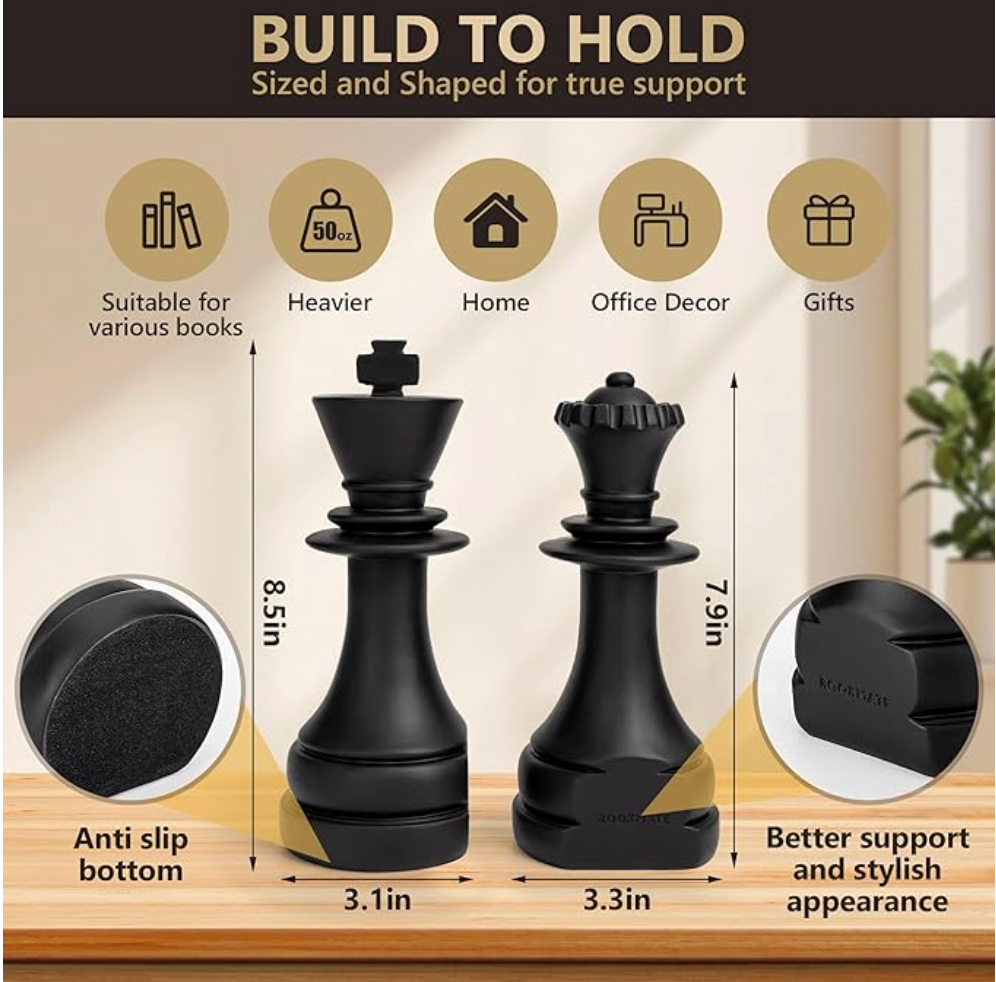 Royal Couple – King & Queen Bookend Set